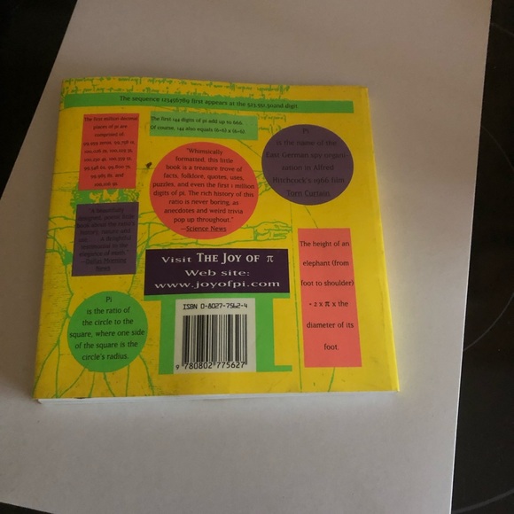 🍎The Joy of Pi by David Blatner Paparback Book- 425 $8 FIRM🦋 - Picture 3 of 3